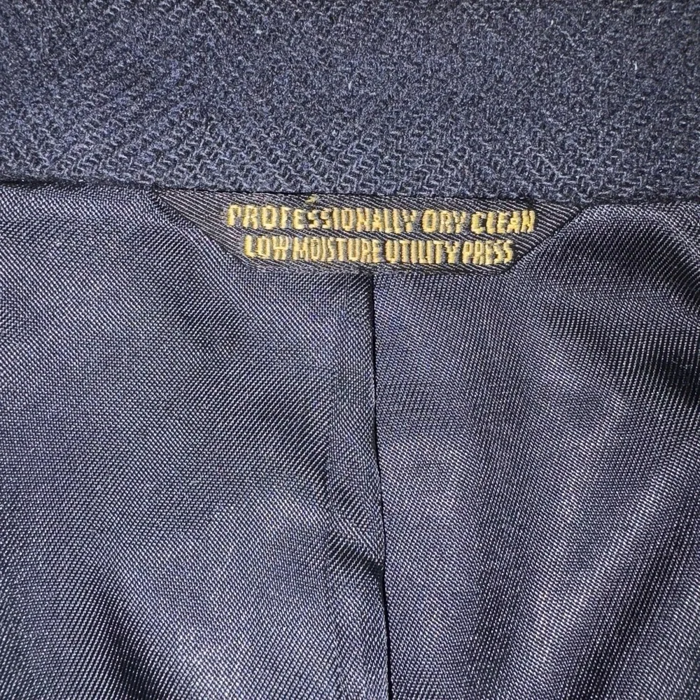 100%‎ Cashmere Men's Navy Blue Blazer Sport-Coat 2 Button Sz XL Made in USA